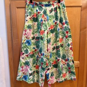 Miguelina Multicolor Floral Wide Leg Pants